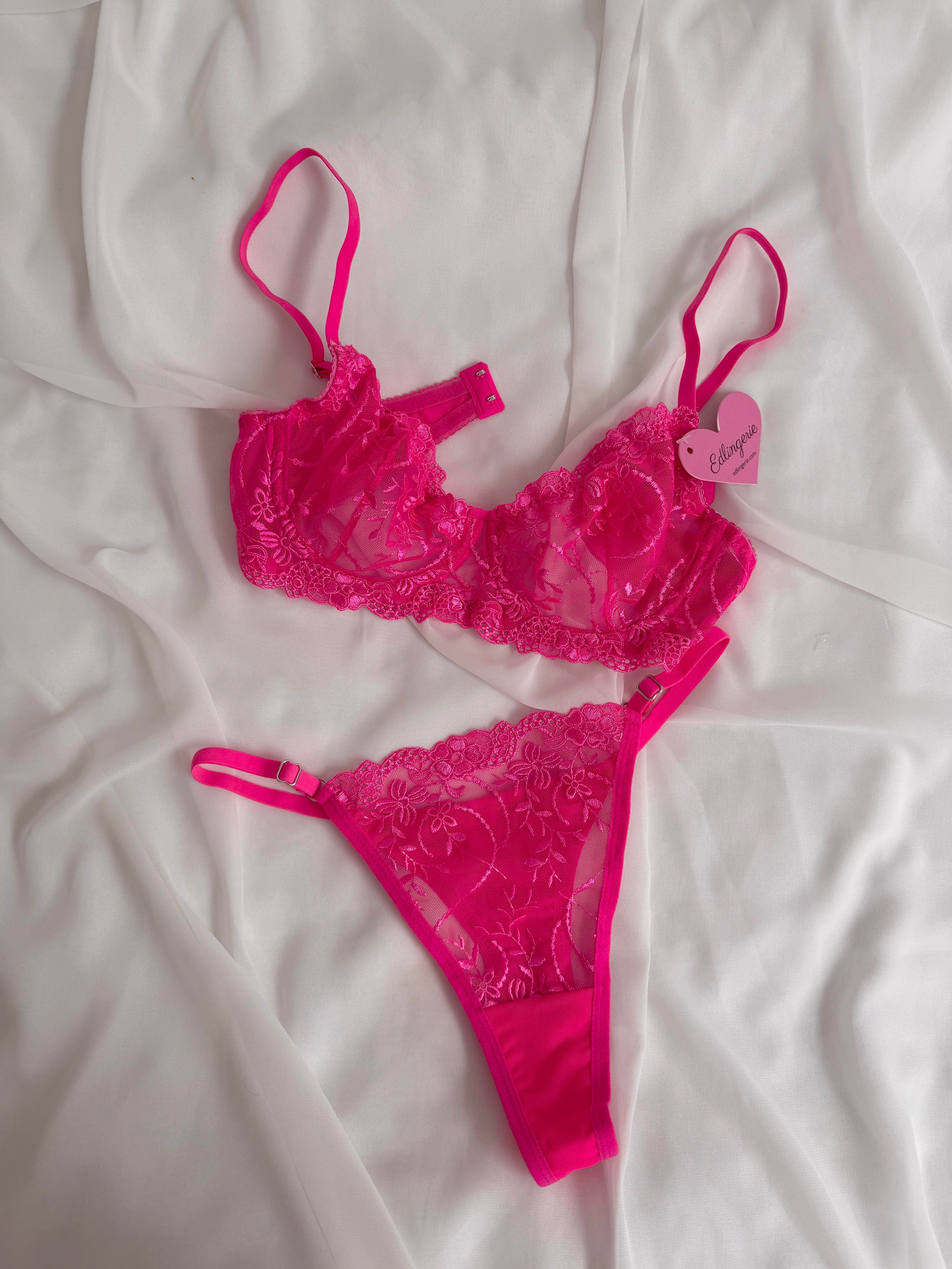 Swan Pink Bralette Set