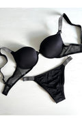Rhinestone Ultra Support Bra Set