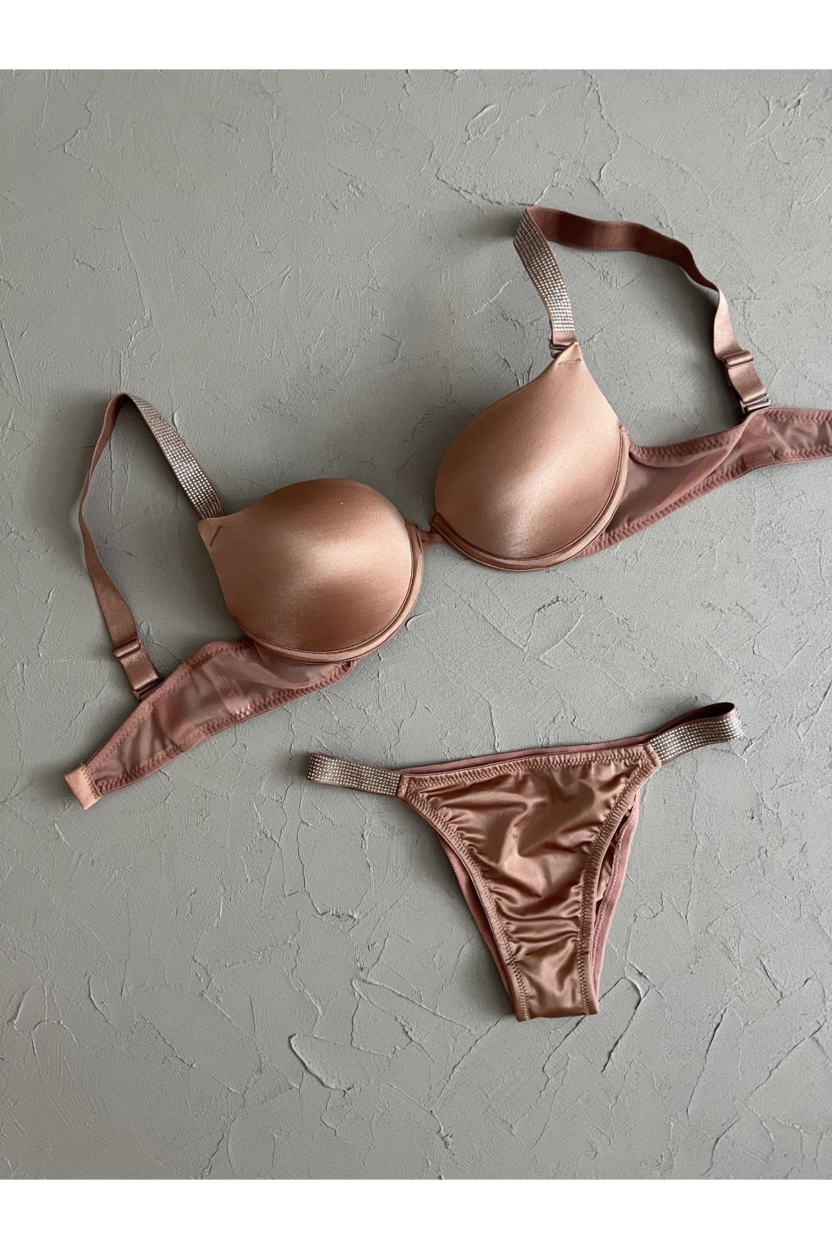 Rhinestone Ultra Support Bra Set