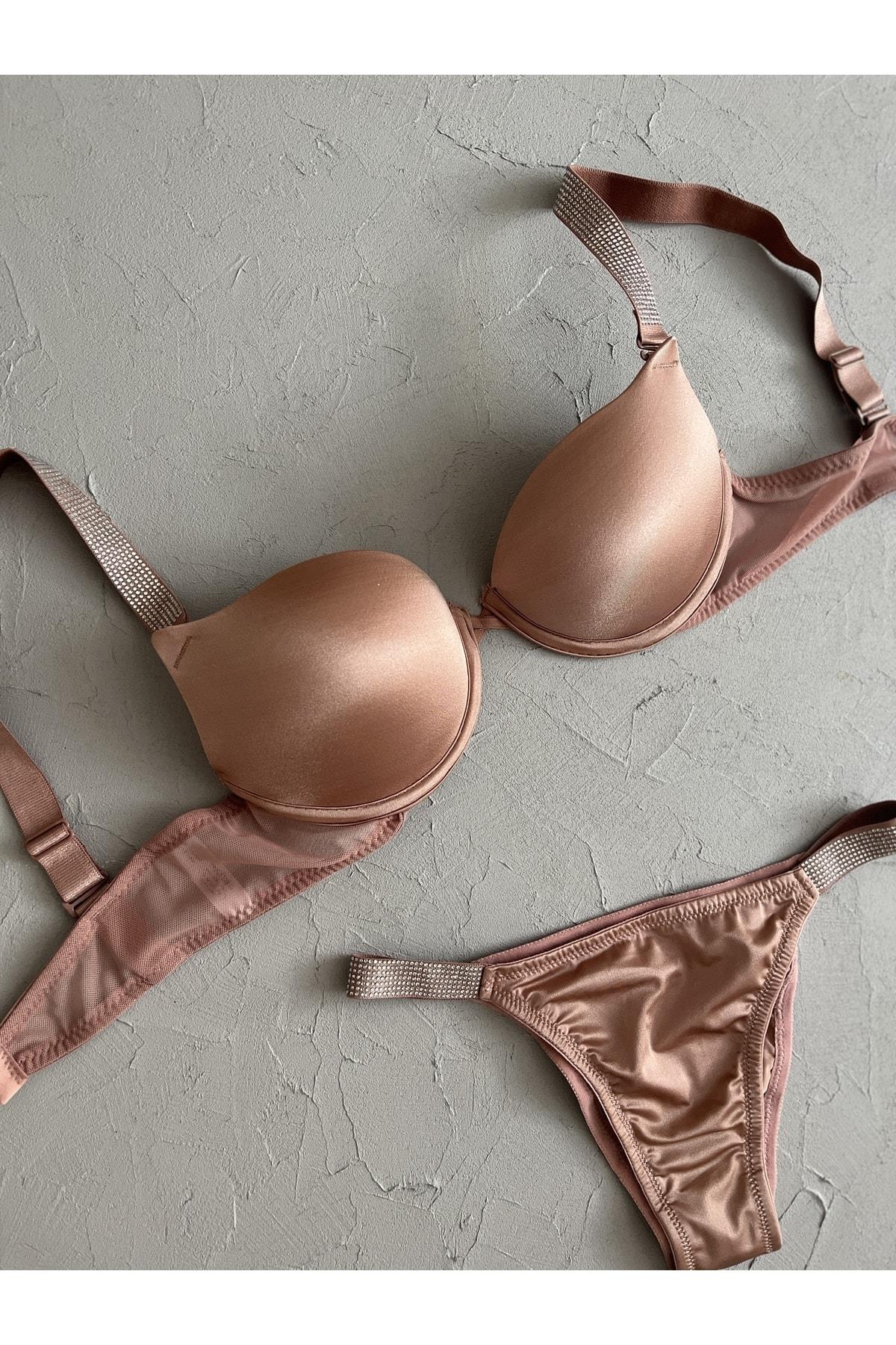 Rhinestone Ultra Support Bra Set