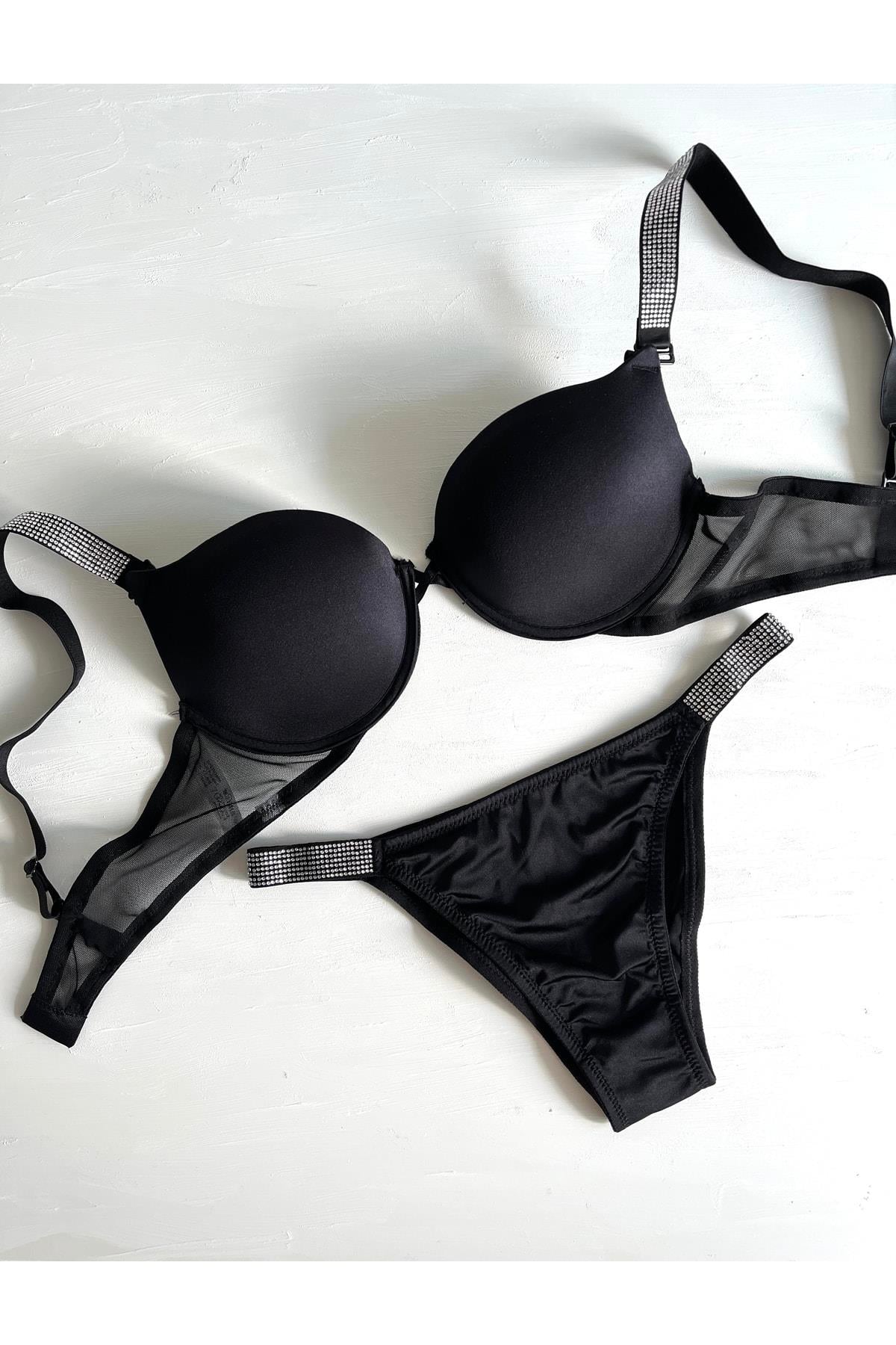 Rhinestone Ultra Support Bra Set