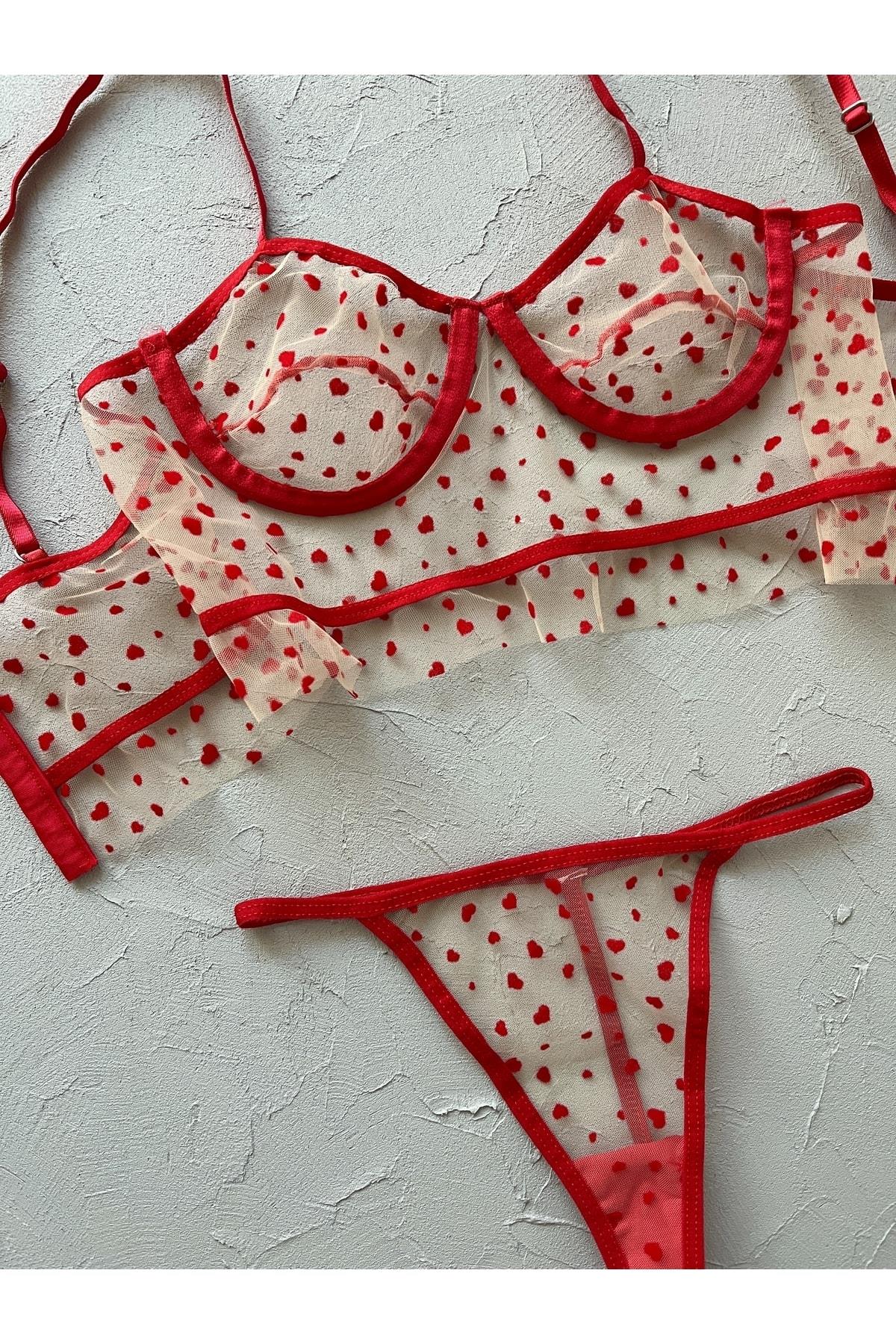 Valeska Heart-Shaped Bralette Set