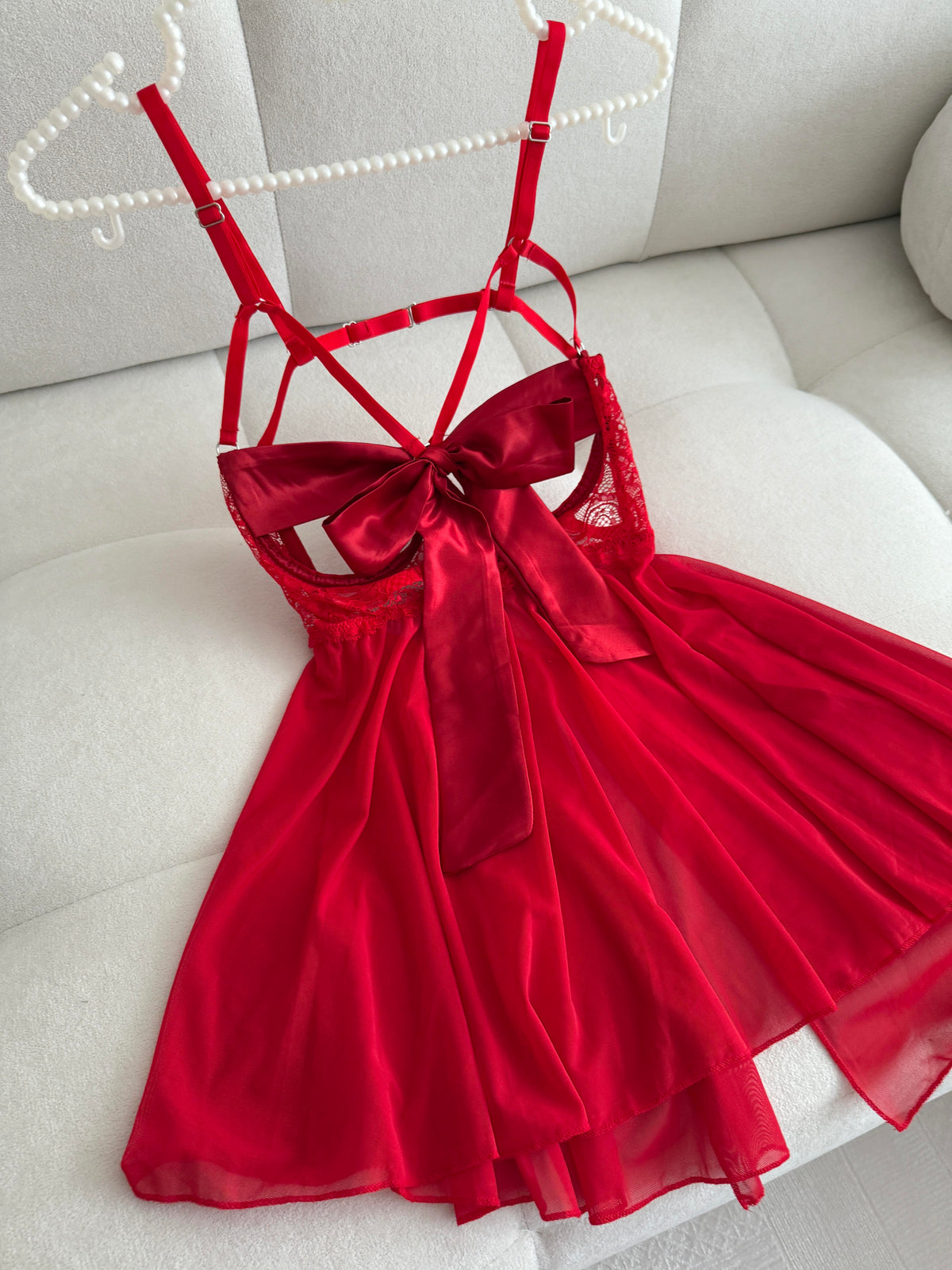 Vanessa Red Babydoll (Thong Included)