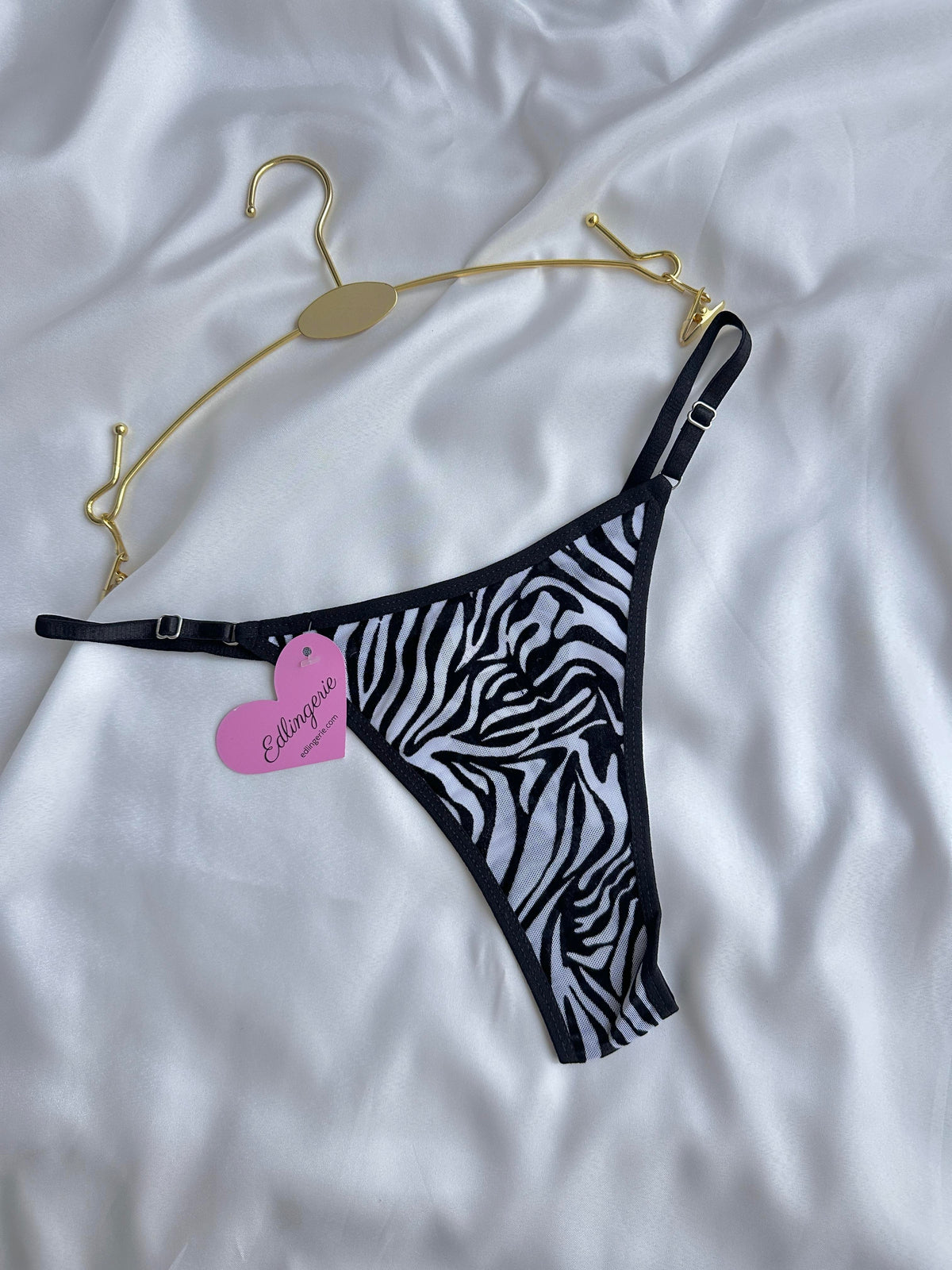 Zebra Desenli Ayarlanabilir Askılı Külot