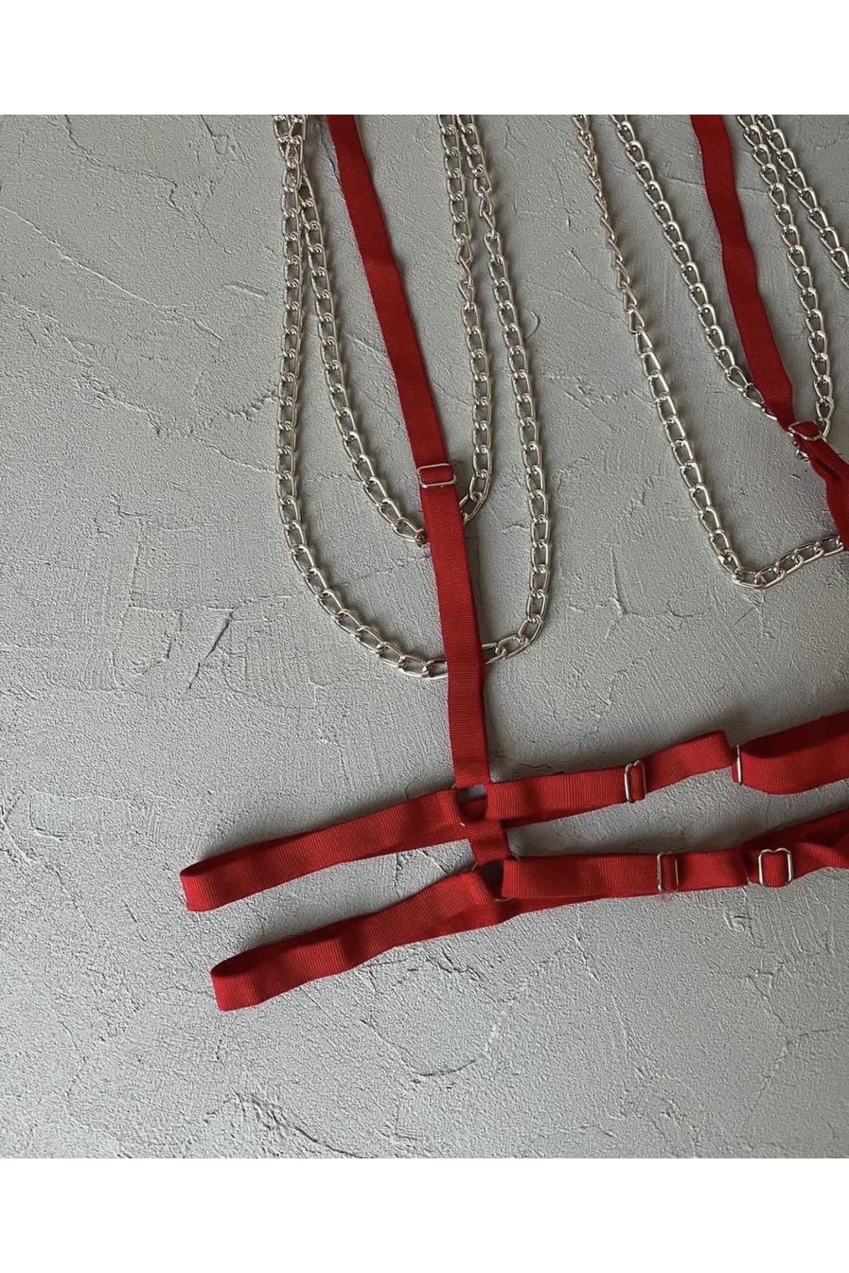 Chain Detail Harness Waist and Leg Accessory